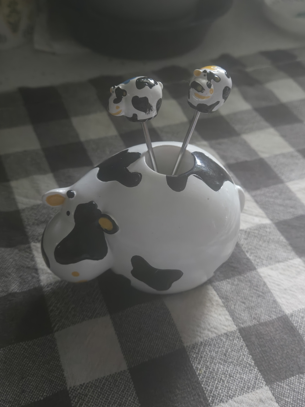 Boska Holland Ceramic Cow Party Pick Set Of 2